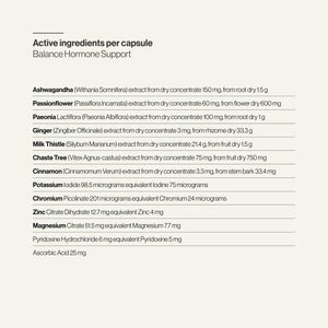 Balance Hormone Support WS