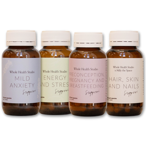 Postpartum Bundle- Energy, Hair, Mild anxiety and Breastfeeding Support