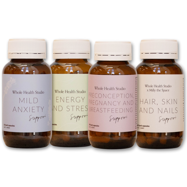 Postpartum Bundle- Energy, Hair, Mild anxiety and Breastfeeding Support