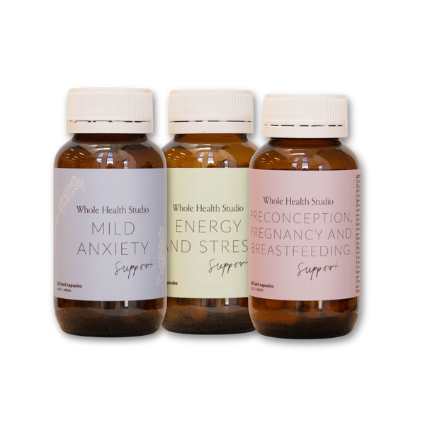 Postpartum Bundle- Energy, Mild anxiety and Breastfeeding Support